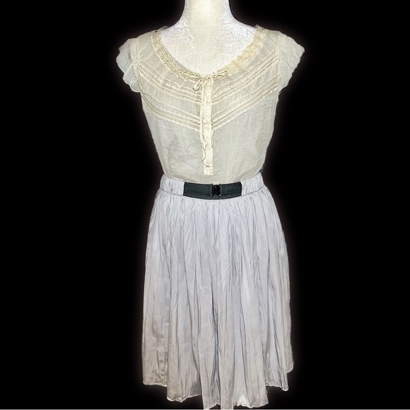 NWT Helios & Luna Silk Pleated Skirt - Picture 4 of 8